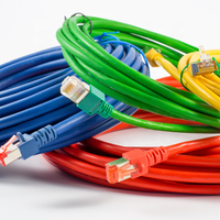 Kabel Patch jaring kabel patch 1m 2m 3m 5m 10m RJ45 Utp Cat5E China bulat/datar Cat6 ukuran bagus