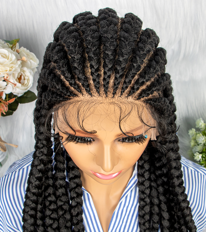 Best Selling Cornrow Braided Wigs Wigs for Afro American Women