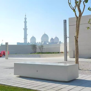 Siège de piscine GRC en terrazzo translucide, tabouret en pierre Teko, forme personnalisée, béton apparent UHPC Sinbad008 Guangdong - Product Image 5