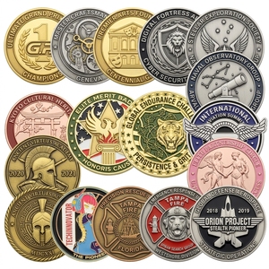 Pièce de collection commémorative personnalisée en alliage de zinc émaillé 3D, gravée avec logo, estampée à l'unité en métal, pour collection - Product Image 2