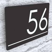 Plaque d'immatriculation de maison Panneau extérieur en acrylique Panneaux extérieurs Plaques personnalisées Hôtels Places Porte Marque Panneau de porte de bureau