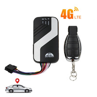 Traceur GPS intelligent 4G LTE mondial avec support pare-chocs, batterie rechargeable, pour voitures et motos, portable, carte SIM, stockage de données, contrôle moteur à distance
