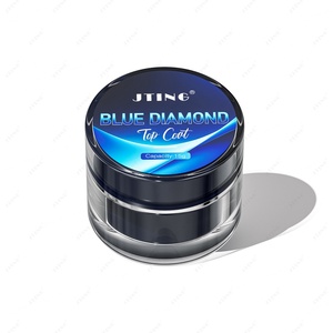 JTING Top Coat Gel Effet Unique Anti-Jaunissement Diamant Bleu Sans HEMA – Fournisseur OEM/ODM de Vernis à Ongles - Product Image 6