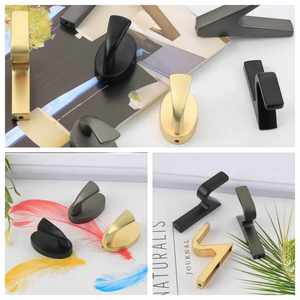 Sang Trọng Chải Vàng Kim Loại Móc Áo Nhiệm Vụ Nặng Nề Thiết Kế Cho Treo Áo Khoác Áo Khoác Treo Tường Áo Móc Tường Móc - Product Image 2