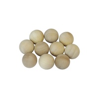 ZQURE Lot de 10 boules en bois pour pétanque, accessoires de jeu, ensemble de boules cibles cochonnet