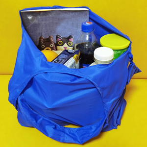 Durable Eco-friendly Reusable Grocery Bags Washable Foldable Shoulder Shopping Bag Nylon <b>Pouch</b> Tote Bag - Product Image 5