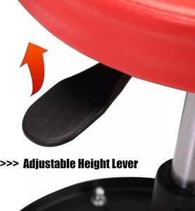 Taburete giratorio profesional de acero inoxidable, mecánico de garaje ajustable, asiento de <span class=keywords><strong>enredadera</strong></span> rodante, bandeja de herramientas para Hospital escolar - Product Image 4