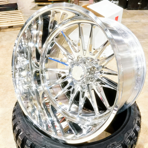 Ruedas Traseras Dobles Forjadas y Pulimentadas OEM <span class=keywords><strong>de</strong></span> 22-30 Pulgadas 8x170 6x135 para Ford Bronco Raptor F150 Ranger Tremor Expedition Ram 1500 Rebel - Product Image 6