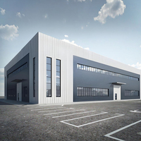 Espace Cadre Structure en Acier Toit Fermes Entrepôt Bâtiment Préfabriqué en Acier à Vendre
