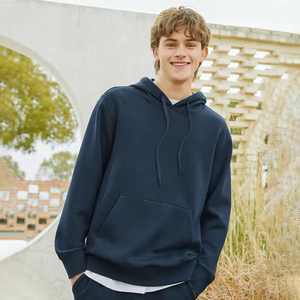 Sweat à capuche en molleton épais 350G de haute qualité, logo personnalisé, coupe oversize, grandes tailles, unisexe, imprimé design hiver, vente en gros - Product Image 2