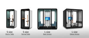 Cabina Telefonica Acustica <span class=keywords><strong>Mini</strong></span> per Interni, Insonorizzata, Piccola Cabina Telefonica Privata con Illuminazione Automatica e Circolazione dell'Aria per Aeroporti - Product Image 6