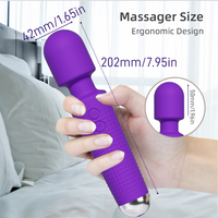 Großhandel USB-Aufladbarer Leistungsstarker Persönlicher Körpermassager Leiser Wasserdichter Zauberstab-Vibrator für Frauen OEM-Hersteller Lieferant