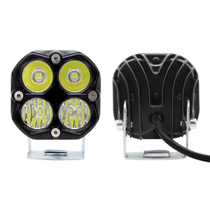Four <b>Leaf</b> Clover Work <b>Light</b> 20W 3-Inch LED Off-Road Vehicle Roof <b>Light</b> Motorcycle Spotlight Bi-Beam - Product Image 4