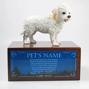 Köpekler için özel evcil hayvan vazosu kül anıt tabut kedi ahşap cenaze külü vazosu kutu/çekmeceler/tabutlar/yetişkin <span class=keywords><strong>Urns</strong></span> - Product Image 3