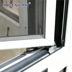 Fenêtre à battant en <span class=keywords><strong>aluminium</strong></span> à rupture de pont thermique avec double vitrage et système de drainage, fournisseur chinois Rogenilan - Product Image 5