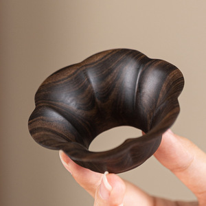 Ebony Petal Shaped <b>Tea</b> <b>Set</b> Irregular Form For Kung Fu <b>Tea</b> Ceremony Accessories Afternoon <b>Tea</b> Use - Product Image 1