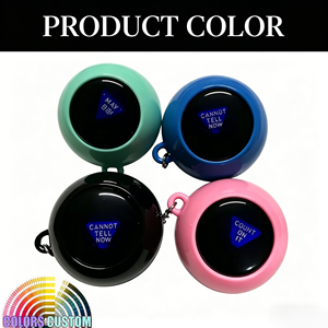 Produit phare : Mini porte-clés boule magique 8, personnalisable, pour la divination et la prise de décision, en ABS lavable, jouet promotionnel pour fêtes - Product Image 2