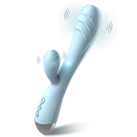 Vibrateur Lapin en Gros pour Femmes, Stimulateur Clitoridien Courbé Réaliste pour Point G, Masseur Nervuré Portable, Jouets Sexuels pour Adultes