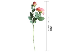 Centre de table floral réaliste en soie artificielle Jenny <span class=keywords><strong>Rose</strong></span> à double tête, idéal pour mariage, fête des Mères, Nouvel An, Halloween - Product Image 6