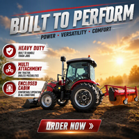 Tracteur agricole 1204 à 4 roues motrices, moteur diesel 4105, 120 CV, 4x4