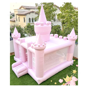 Castillo inflable Pink Bounce House para bodas, fiestas de cumpleaños, reuniones familiares, eventos - Product Image 2