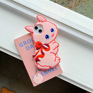 Mới thiết kế thời trang thỏ hình dạng điện thoại di động trường hợp đối với iPhone 15 14 13 12 11 XS XR x Pro Max không trượt <span class=keywords><strong>Silicone</strong></span> trường hợp điện thoại - Product Image 6