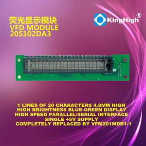 20s102da3 20s102da4 độ sáng cao màu xanh lá cây hiển thị định nghĩa nhân vật RAM VFD hiển thị - Product Image 3
