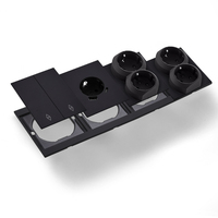 Interruptores y Enchufes de Pared WESA Ultrafinos con Botón Pulsador EU de 1/2/3 Vías con Enchufe USB Tipo C, Combinación Libre, Diseño Moderno de Lujo