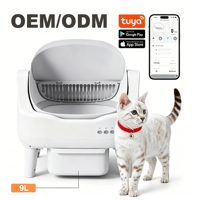 Vente en gros OEM Personnalisée Bac à litière intelligent automatique pour chat Nettoyage automatique Facile à nettoyer Contrôle des odeurs Achat en gros direct usine