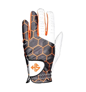 Guante de golf Premium para mano izquierda Logotipo personalizado La mejor calidad Cuero de oveja completo Logotipo personalizado Color blanco Cuero Cabretta Premium - Product Image 5