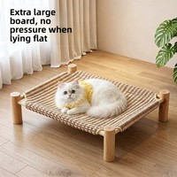 Lit surélevé universel en bois pour chats et chiens, respirant, toutes saisons, vente en gros en dropshipping, fournitures pour animaux de compagnie