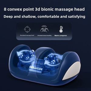 Masseur de pieds et de jambes électrique rechargeable à acupression et vibrations, avec contrôle de la minuterie, pour la thérapie et l'amélioration de la circulation sanguine - Product Image 4