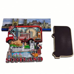 Imanes de Madera Personalizados con Diseño de Logotipo, Dibujos Animados en 3D, Lindos y Seguros, Regalo de Cumpleaños para Niños, Coche, Ciudad, Castillo, Refrigerador - Product Image 1