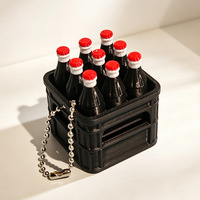 Mainan Penghilang Stres Bentuk Peti Bir Kreatif, Dicetak 3D dari PLA, untuk Soda/Kola, dengan Tombol Mekanis untuk Tekan dan Melepaskan Tekanan