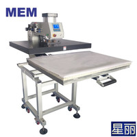 Presse à chaud automatique monoposte pneumatique 60x80cm pour vêtements, machine à embosser les T-shirts et à transférer les strass - Chine