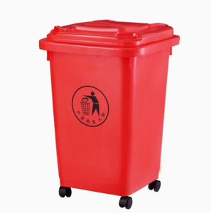 50L 30L tùy chỉnh màu sắc nhựa ngoài trời thùng rác di động thùng rác có thể với bốn bánh xe - Product Image 5