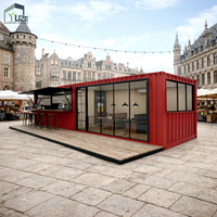 Kiosque Conteneur Préfabriqué sur Mesure – Bar Modulaire Extérieur Moderne Haut de Gamme en Conteneur Maritime de 40 Pieds