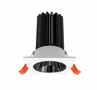 GUPO Empotrado Mini Pequeño foco LED Cambiable Rectangular Cuatro Cabezas Rejilla Led MR11 Lámpara Foco
