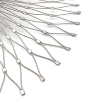 Maille de câble métallique d'acier inoxydable balustrade les cages à oiseaux Offre Spéciale le filet de volière perroquets tissé technique de coupe traitement Zoos