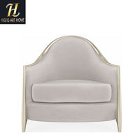 Nordic light luxe design italien moderne salon meubles fauteuil tissu canapé simple canapé loisirs inclinable pour Villa