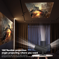 Mini projecteur intelligent P30, correction automatique de la distorsion trapézoïdale, home cinéma LCD, portable, Android 11, Full HD 1080P, stéréo HIFI, compatible 3D