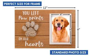 חיות מחמד זיכרון תמונה מסגרת שעזבת טביעות רגליים שלנו לבבות יפה כמו אובדן שלך כלב או חתול אהדה מזכרת מתנת תמונה - Product Image 3