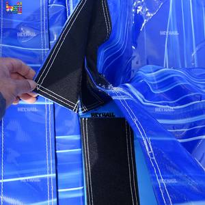 Toboggan aquatique gonflable commercial en PVC bleu marbré de 17 pieds de haut, à double piste avec balles, thème dauphin, pour adultes, idéal pour les <span class=keywords><strong>vacances</strong></span> - Product Image 6