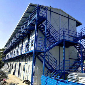 <span class=keywords><strong>Immobilier</strong></span> préfabriqué bon marché K Type Construction rapide Maison préfabriquée anti-ouragan K Type Maison pour dortoir - Product Image 1