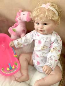 Poupée Reborn Sam Dropshipping Girl Black Rabbit Mobi Early Birth, lit double couche, chaussures en cuir, entièrement assemblée - Product Image 4