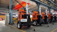 Générateur diesel mobile compact à réponse rapide avec panneau de commande intelligent 10-200KW, installation rapide, alimentation de secours d'urgence