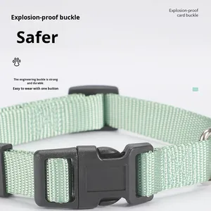 <span class=keywords><strong>Collar</strong></span> para Mascotas con Cintas de Poliéster Simples de Cuatro Estaciones, Diseño Sólido, para Perros Pequeños, Ecológico, de Uso Universal - Product Image 4