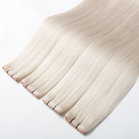 Nouvelle tendance, extensions de cheveux en micro-liaison, cheveux humains 100% naturels, blond européen premium, trame papillon, trame en peau PU avec trous