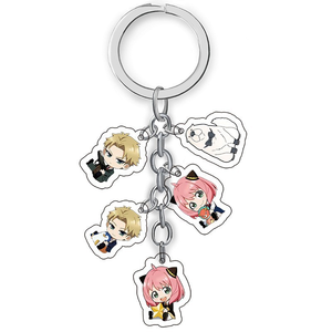 20 Nuevos Diseños, Set de 5 Piezas, Llavero de Acrílico Transparente de <span class=keywords><strong>Anya</strong></span> Strawberry de Anime para Mochilas y Colgantes - Product Image 2