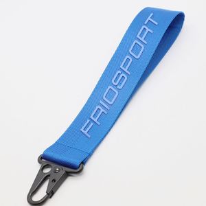 Custom Nylon Short <b>Lanyard</b> Keychain with 3D Silkscreen Logo for Car Key Wrist Short Keychain <b>Lanyards</b> - Product Image 3